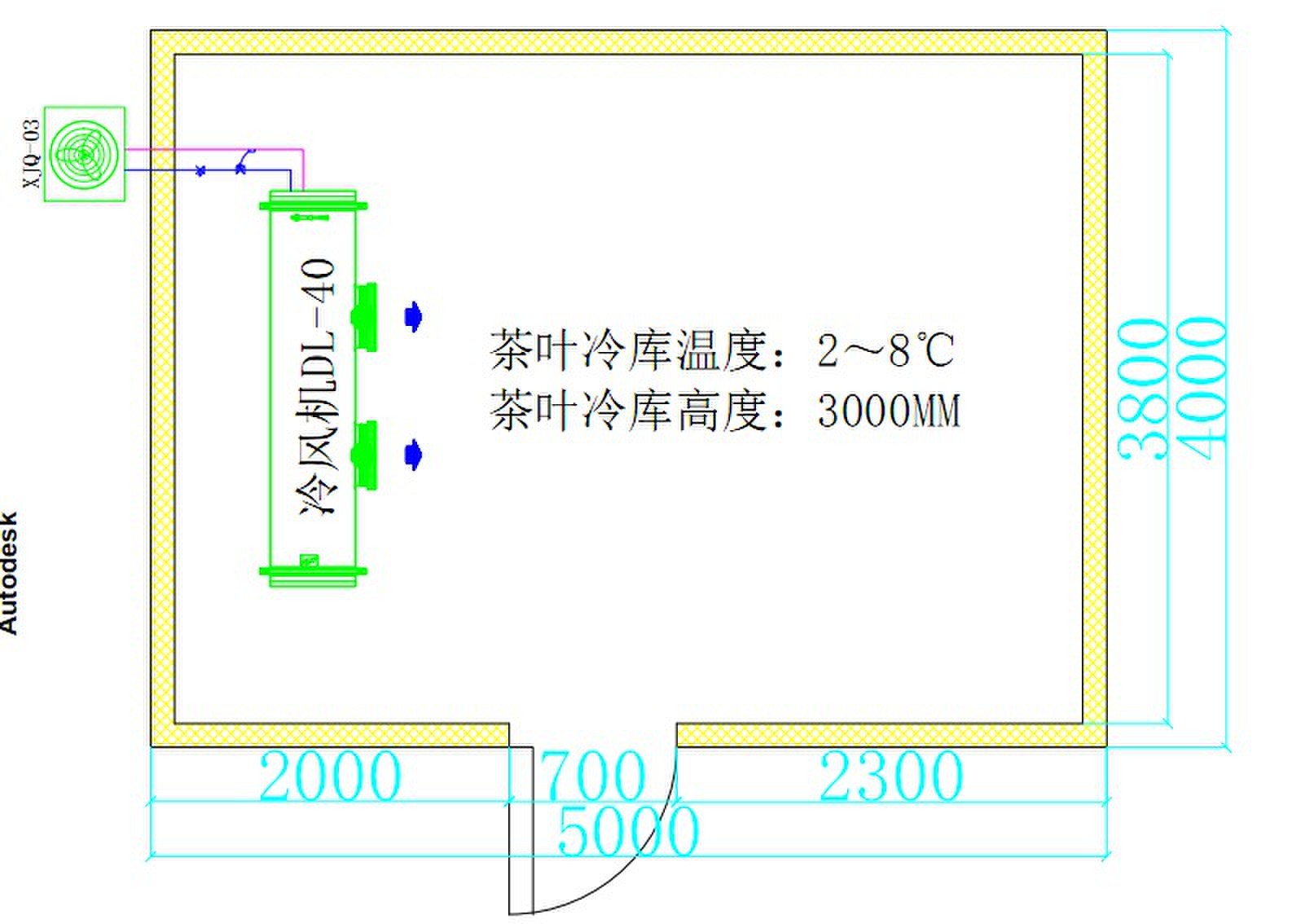 20平方茶叶冷库图纸.jpg